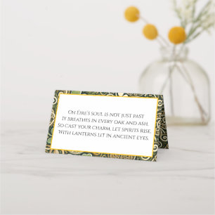 Celtic Bloom Place Card