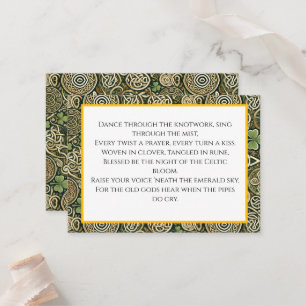 Celtic Bloom Place Card
