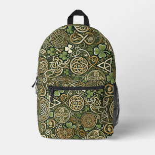 Celtic Bloom Printed Backpack