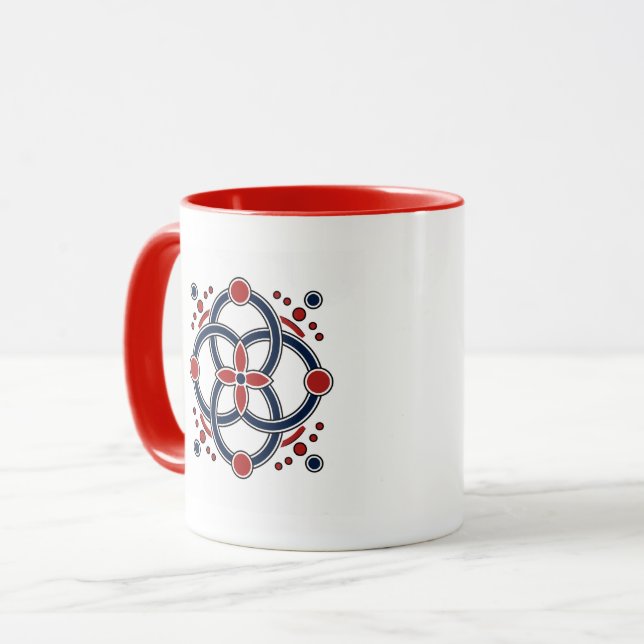 Celtic Bloom Rings Mug (Front Left)