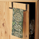 Celtic Bloom Tea Towel<br><div class="desc">Celtic Bloom feels like spring awakening in an ancient land where folklore still breathes. The intertwining Celtic knots suggest music that loops, weaves, and circles back on itself like a living tapestry of melody. Bright green tones evoke lively fiddle dances and warm sunlight filtering through mossy forests, while the golden...</div>