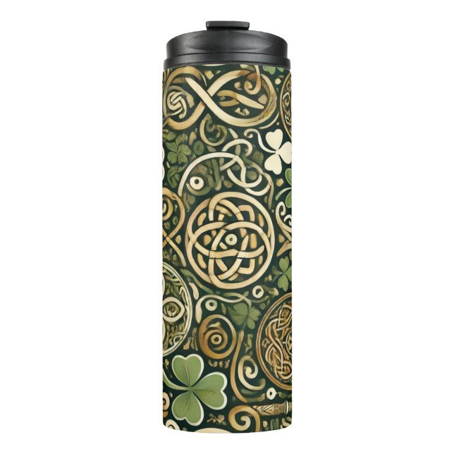 Celtic Bloom Thermal Tumbler (Front)
