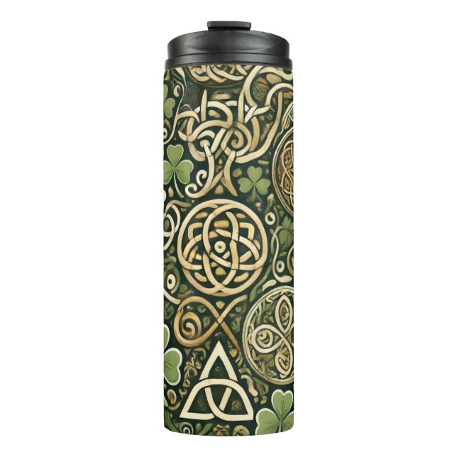 Celtic Bloom Thermal Tumbler (Front)