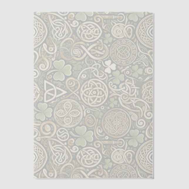 Celtic Bloom Vellum Invitations (Front)