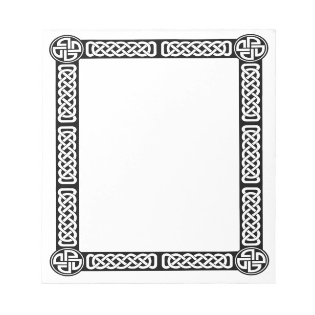 Celtic Border Notepad (Front)