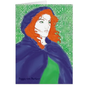 Celtic Card, Bridget & Knotwork Design