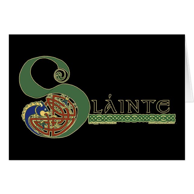 Celtic Card, Slainte Design (Front Horizontal)