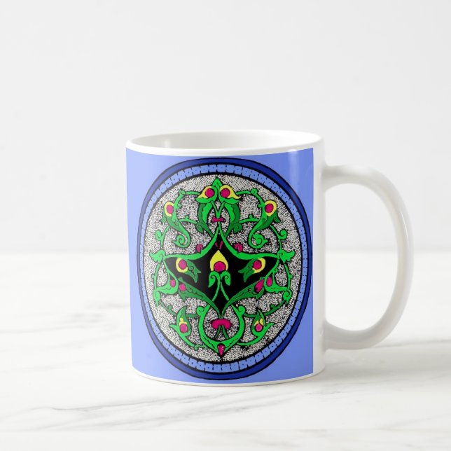 Celtic cartouche coffee mug (Right)