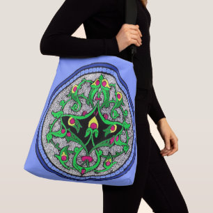 Celtic cartouche crossbody bag