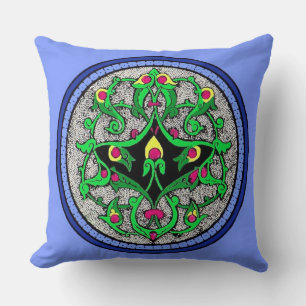 Celtic cartouche cushion