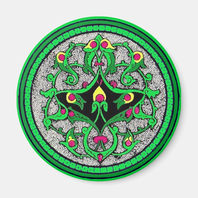 Celtic cartouche magnet (Front)