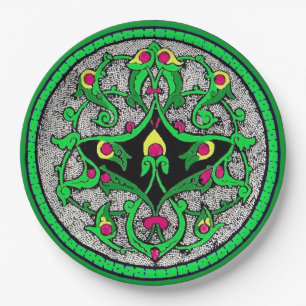 Celtic cartouche paper plate