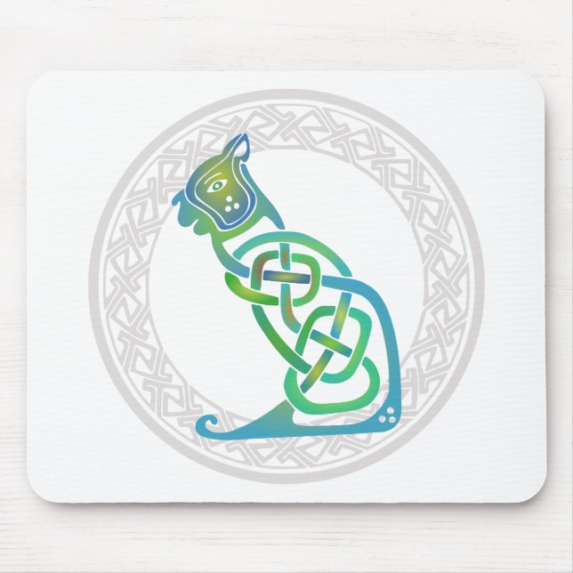 Celtic Cat Mouse Pad (Front)