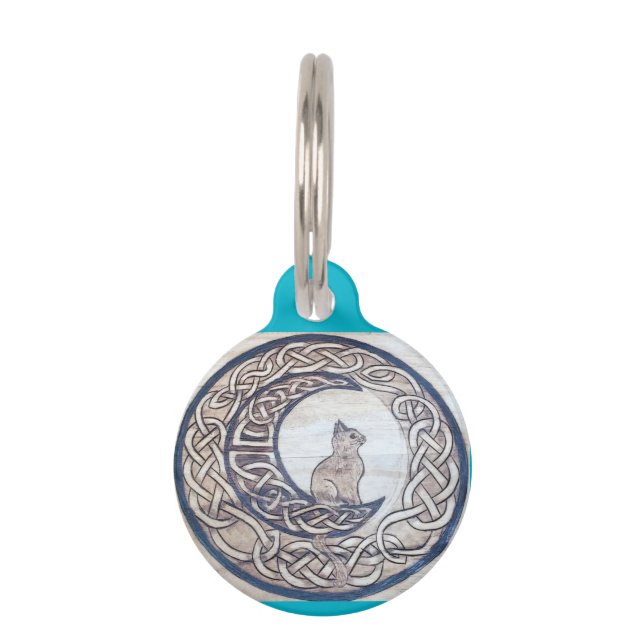 Celtic Cat Pet Tag (Front)