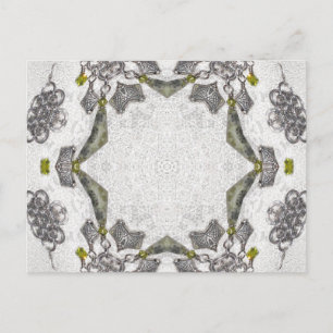 Celtic Chainlink Kaleidoscope Mandala Postcard