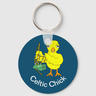 Celtic Chick Key Ring