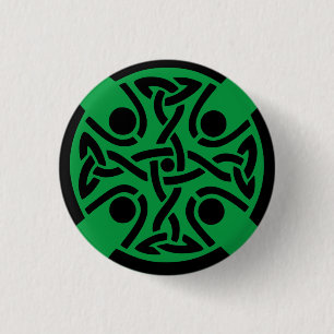 Celtic Christian cross 3 Cm Round Badge