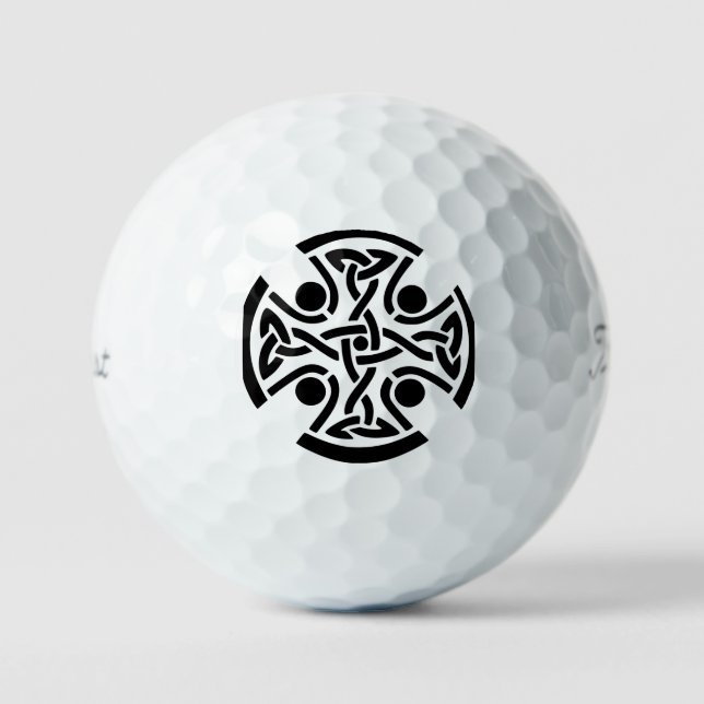 Celtic Christian cross  Golf Balls (Front)