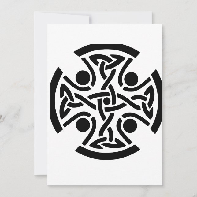 Celtic Christian cross  Invitation (Front)