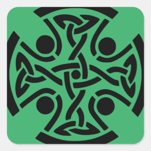 Celtic Christian cross  Square Sticker