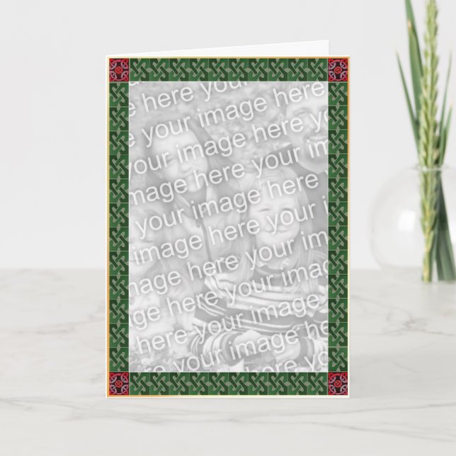 Celtic Christmas border card (Front)