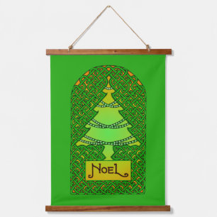Celtic Christmas Tree Hanging Tapestry