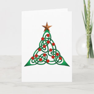celtic Christmas tree Holiday Card