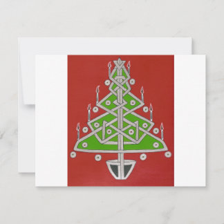 Celtic Christmas Tree Holiday Card
