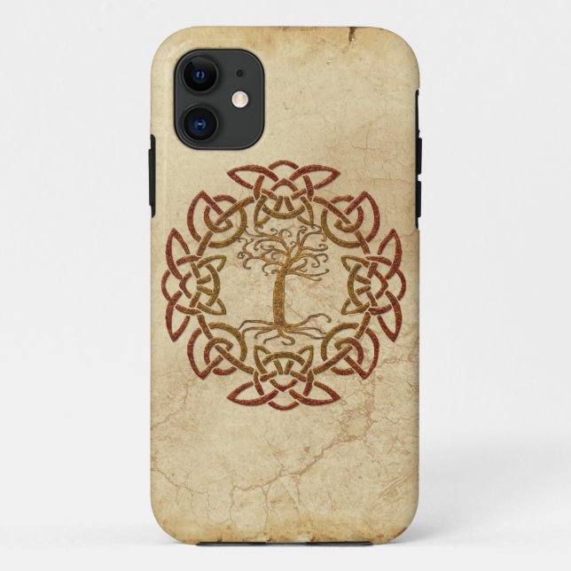 Celtic Circle Nordic Tree of Life Phone Case (Back)