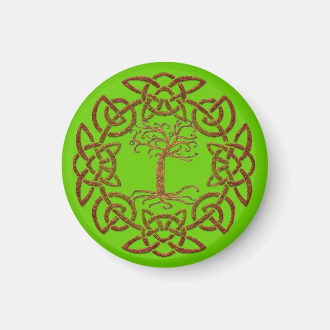 Celtic Circle Tree of Life Irish-supporter Magnet (Front)