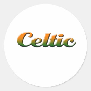 celtic classic round sticker