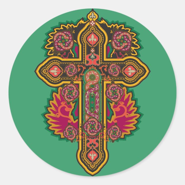 Celtic Classic Round Sticker (Front)