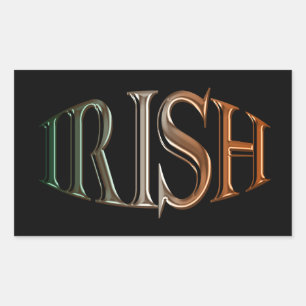 CELTIC CLASSICS Irish Flag Collection Rectangular Sticker