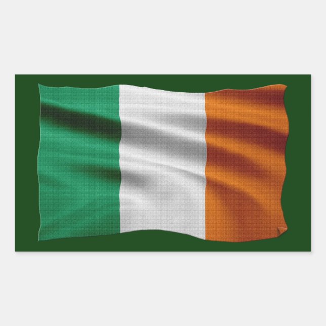 CELTIC CLASSICS Irish Flag Collection Rectangular Sticker (Front)