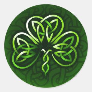 Celtic Clover Knot Design Stickers