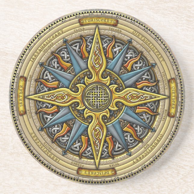 Celtic Compass Coasters (Front)