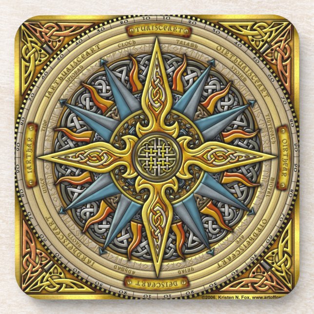 Celtic Compass Coasters (Front)