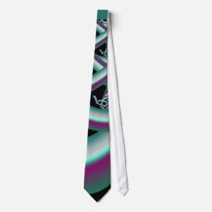 Celtic Cool Abstract Fine Fractal Art Tie