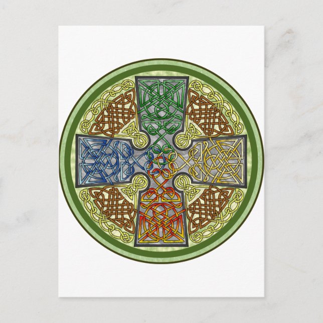 Celtic Cross 4-Colour Postcard (Front)