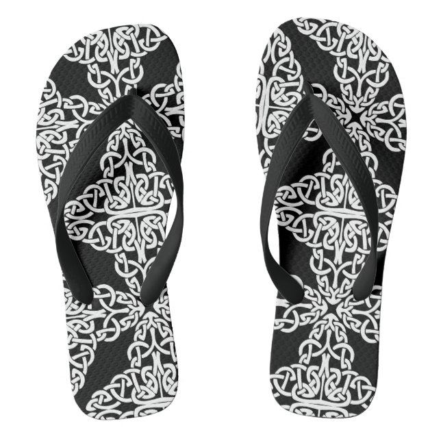celtic cross adult flip flops (Footbed)