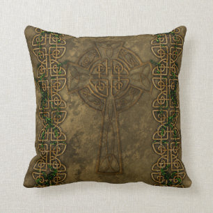 Celtic Cross and Celtic Knots Cushion