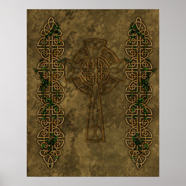 Celtic Cross and Cross Knots Poster (Front)
