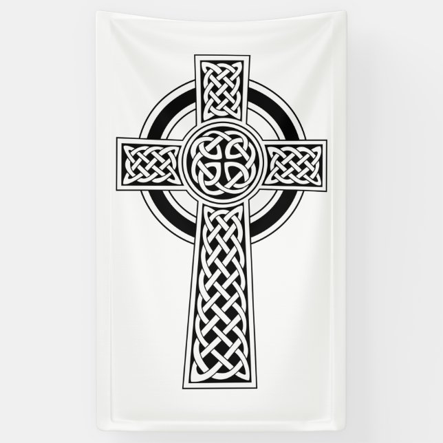 Celtic Cross Banner (Vertical)