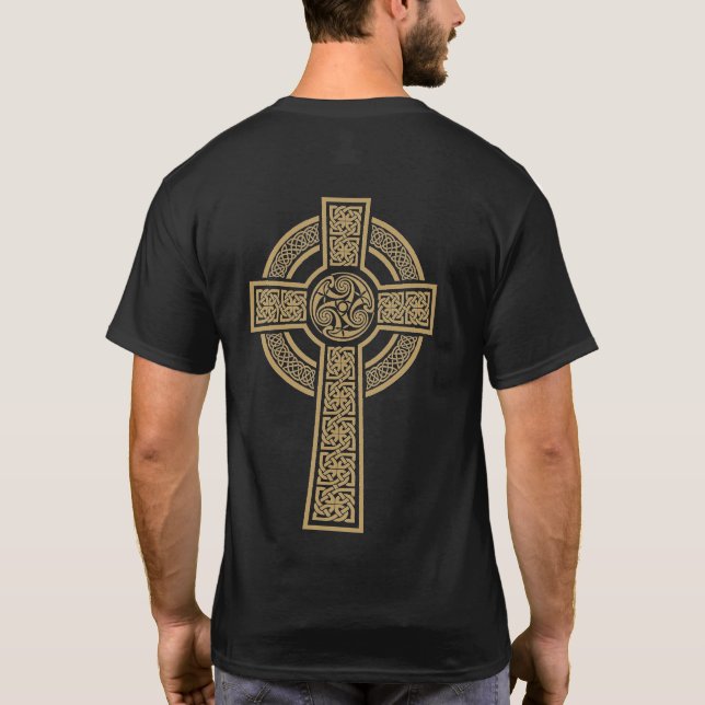 Celtic Cross by Bannigan Artworks T-Shirt (Back)