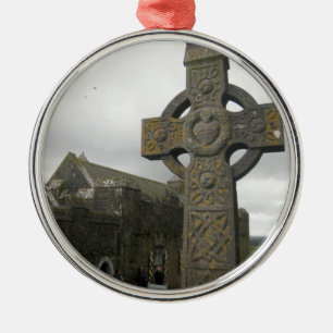 Celtic Cross, Cashel, Ireland Metal Ornament