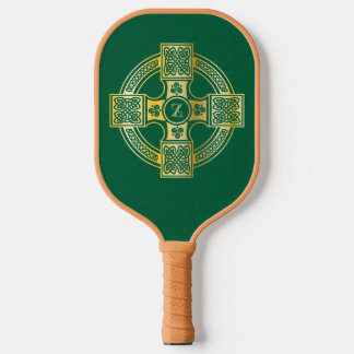 Celtic Cross Celtic Knot Letter Z Monogram Pickleball Paddle