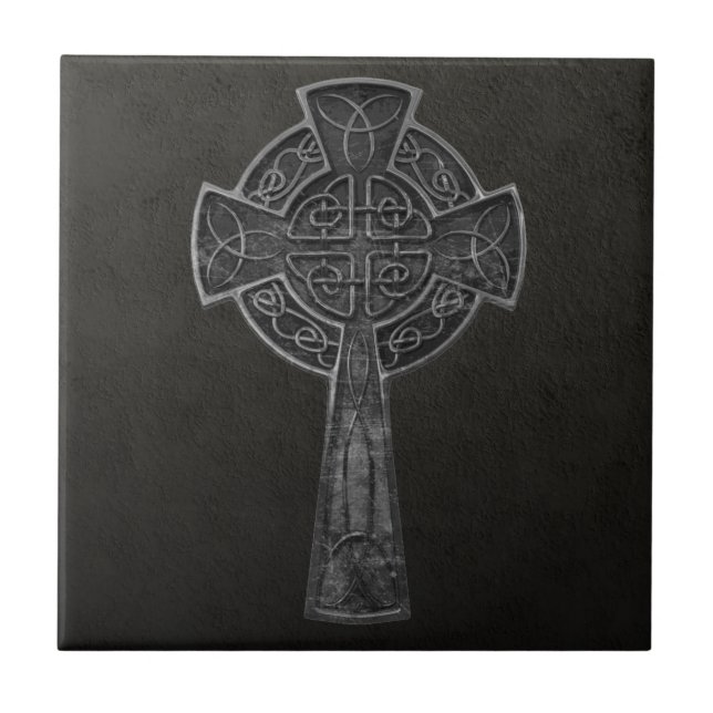 Celtic Cross Ceramic Tile (Front)