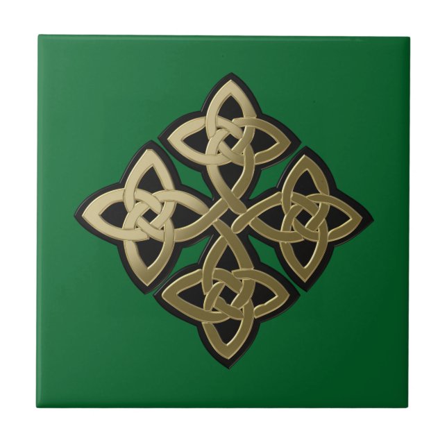 Celtic cross ceramic tile (Front)