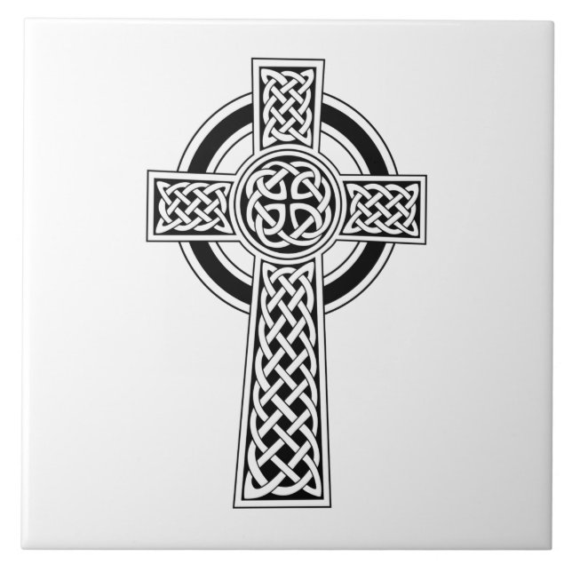 Celtic Cross Ceramic Tile (Front)