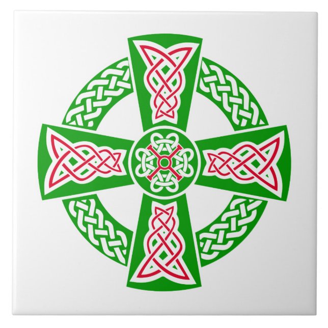 Celtic cross ceramic tile (Front)